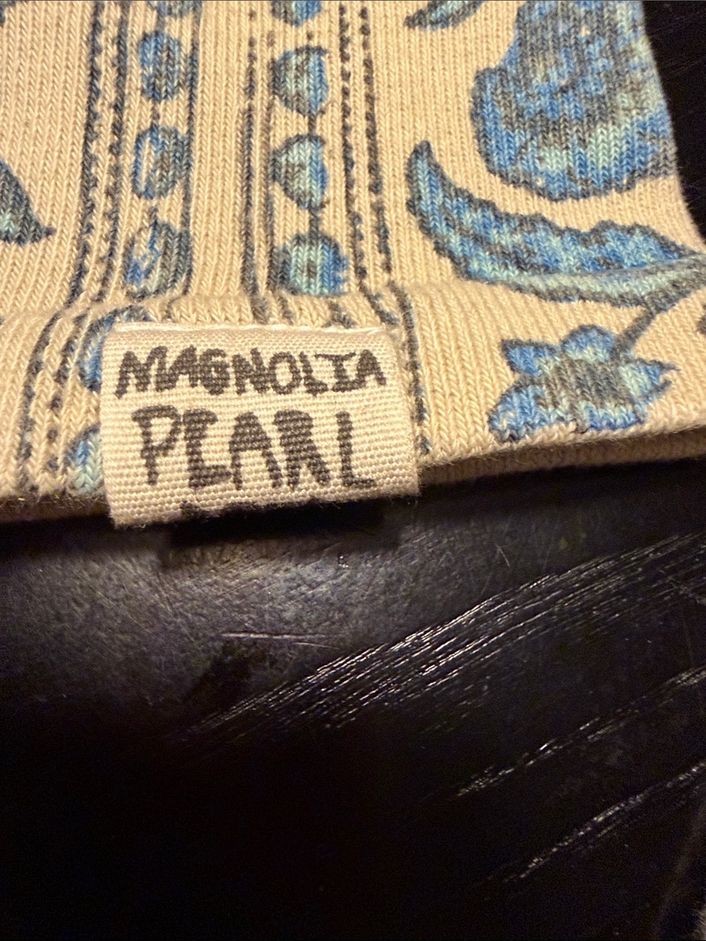 Magnolia Pearl Blue Ivy Plant Socks, NWOT - Picture 9 of 10